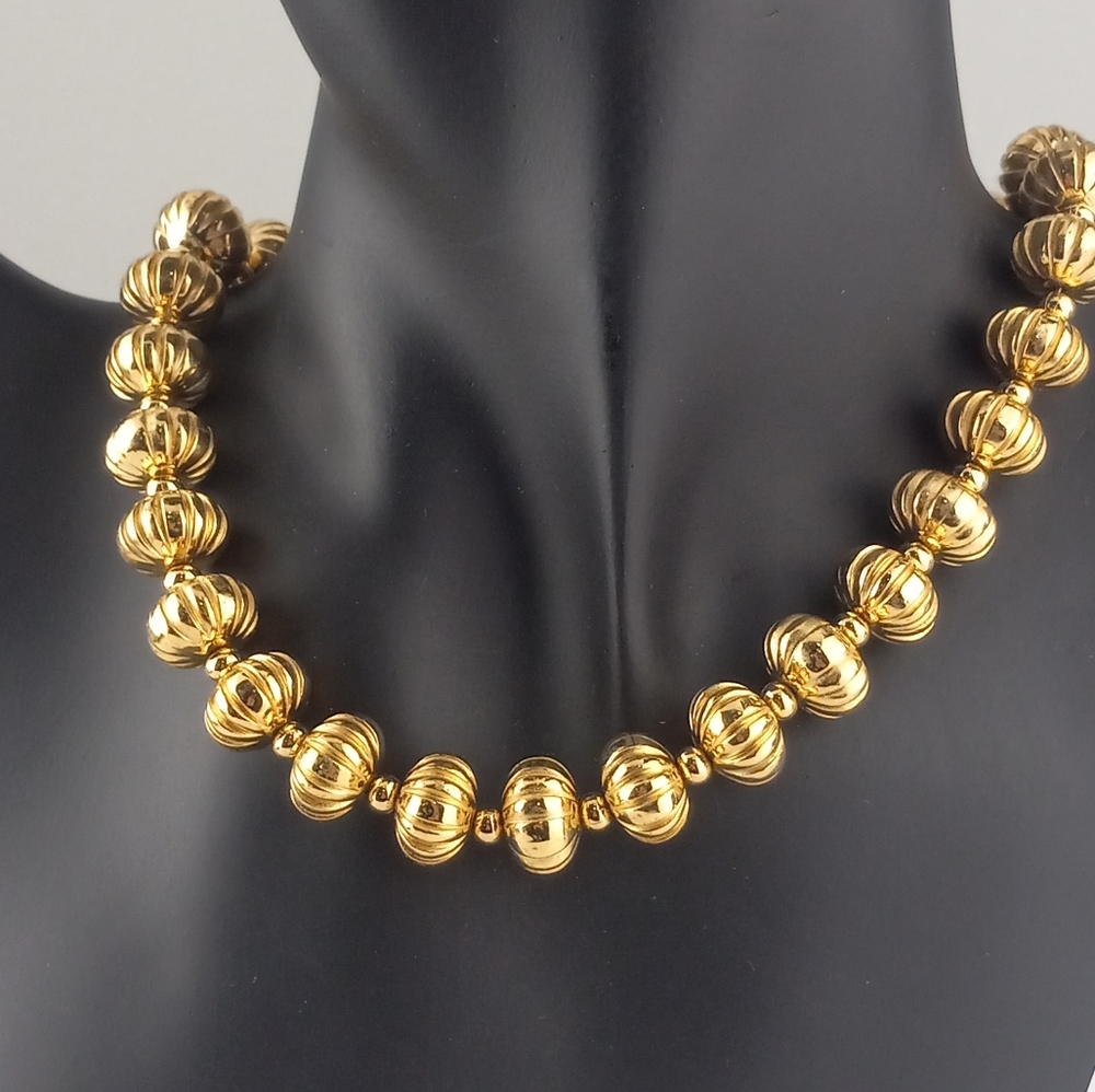 Gold Tone Monet Choker